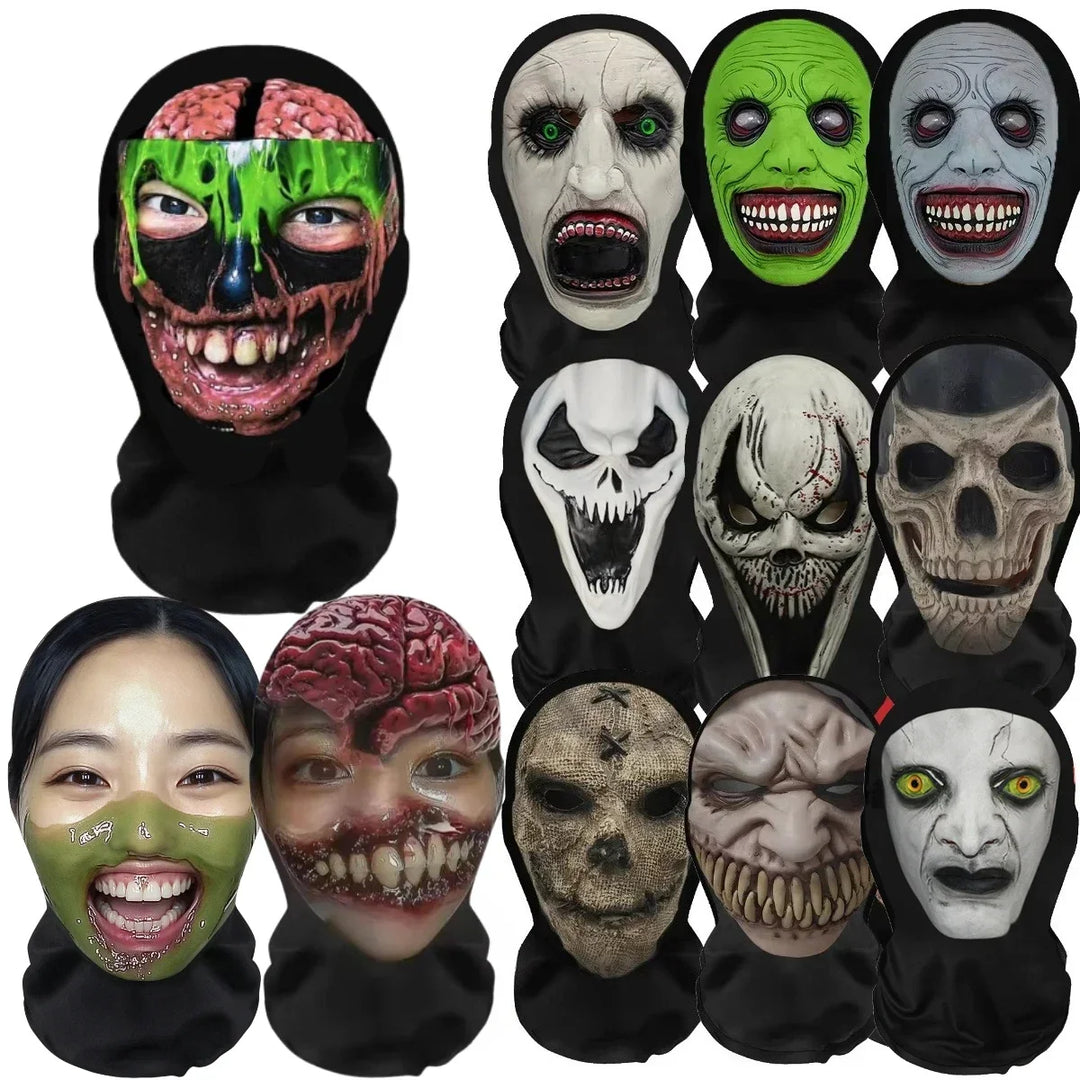 Halloween's Fun Costume Wig and Mask Set for Creative Headwear