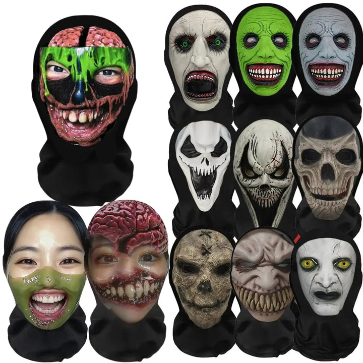 Halloween's Fun Costume Wig and Mask Set for Creative Headwear