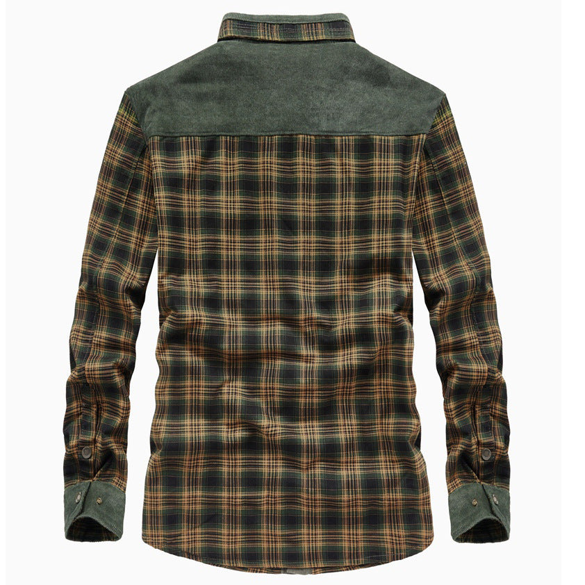 Men's Checked Shirt with Sherpa Lining for Comfort and Style