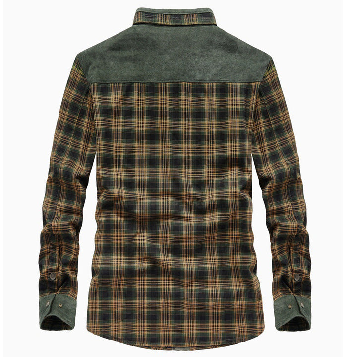 Men's Checked Shirt with Sherpa Lining for Comfort and Style
