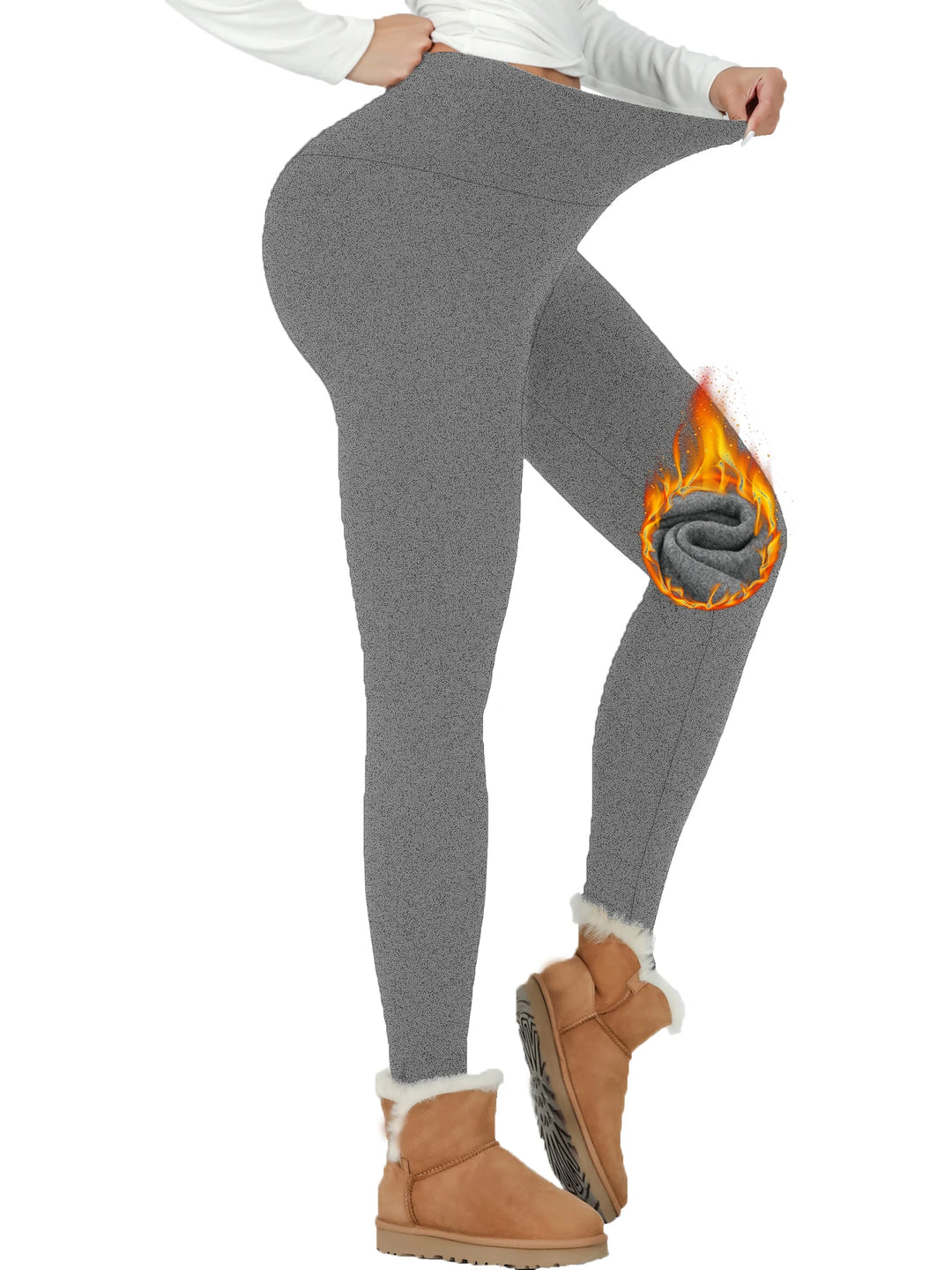 Women's High-Waisted Thermal Fleece Yoga Leggings