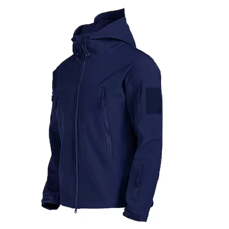 Men's Softshell Fleece Coat for Outdoor Fishing, Hiking, and Camping