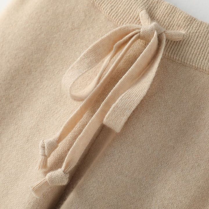 Women's Refined Knit Wide Leg Drawstring Lounge Pants