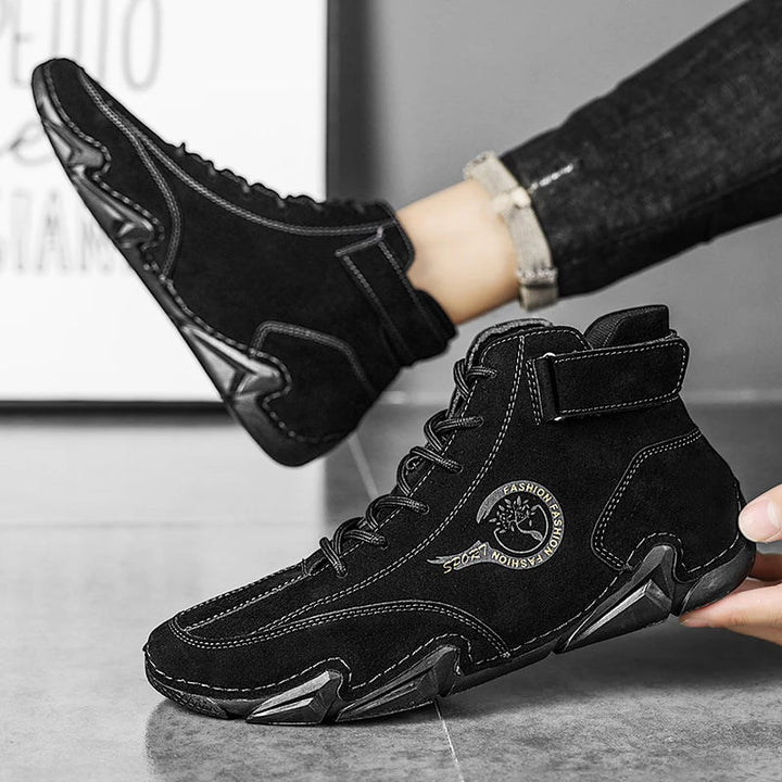 Men's Waterproof Leather Shoes for All-Weather Comfort
