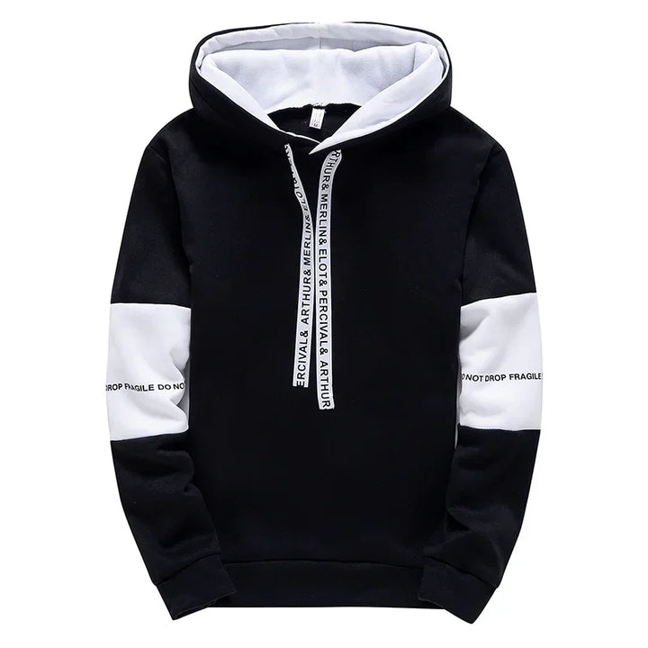 Men's Long Sleeve Casual Printed Hoodies - Spring Hip Hop Pullover
