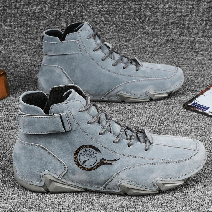 Men's Waterproof Leather Shoes for All-Weather Comfort
