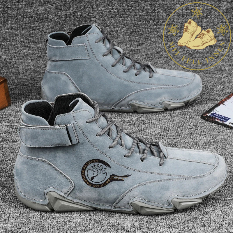 Men's Waterproof Leather Shoes for All-Weather Comfort