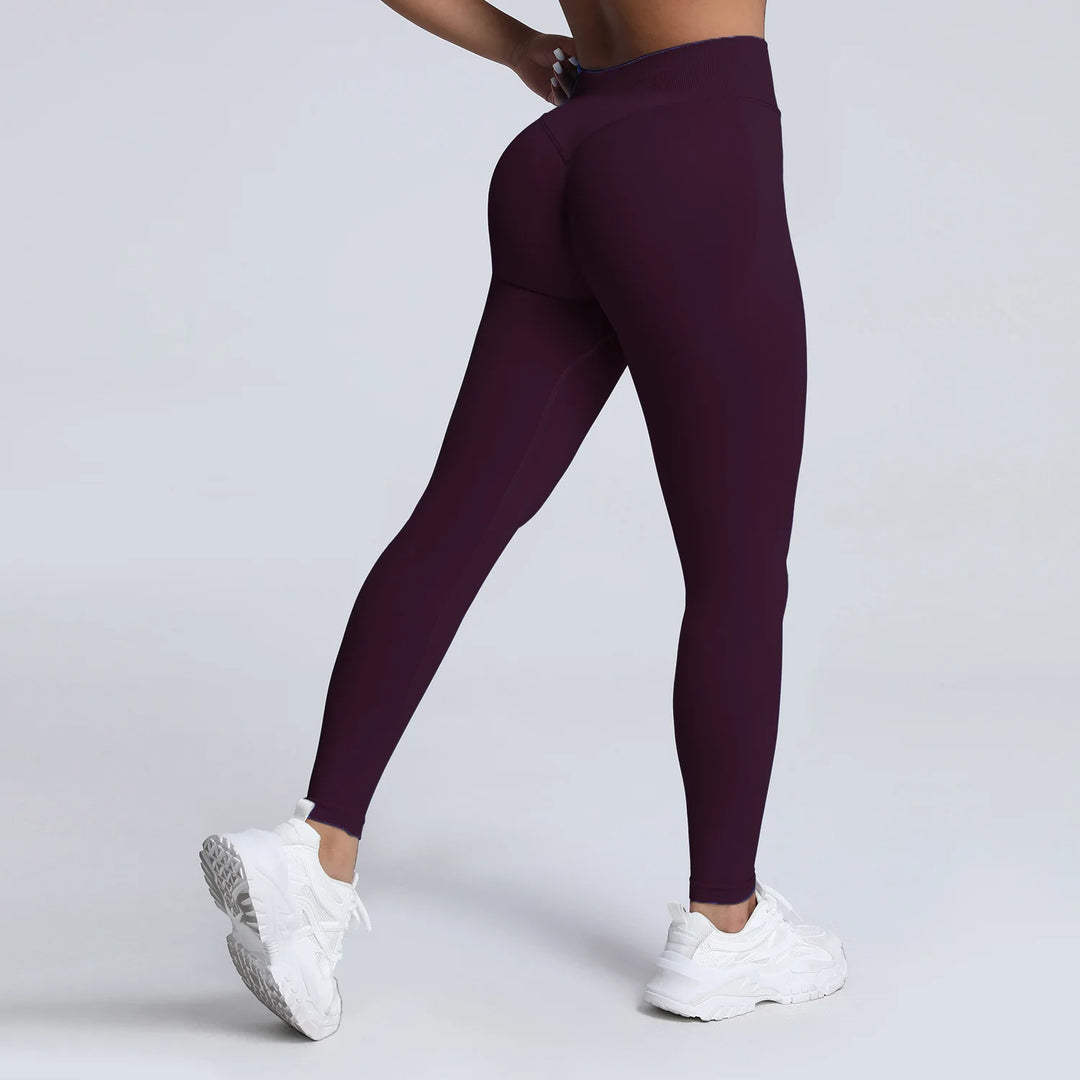 Women's Push-Up Low-Rise Seamless Yoga Leggings Pants for Gym Fitness