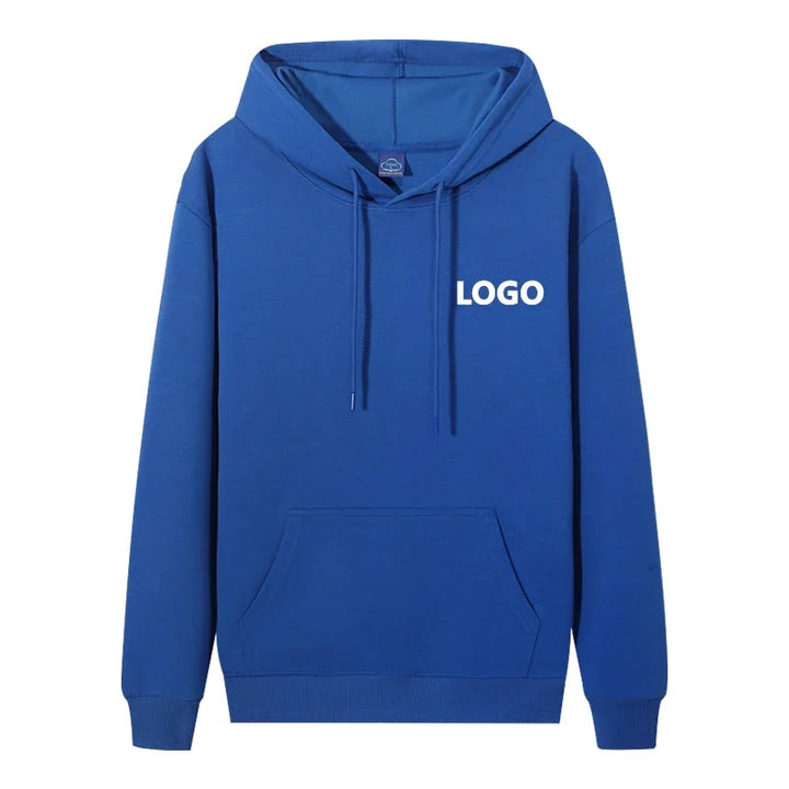 Men's Personalized 60% Cotton Long Sleeve Hoodie Sweatshirt