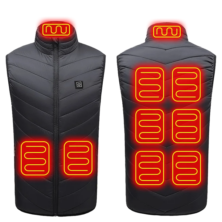 Men's 21-Zone Electric Heated Vest for Winter Sports and Camping