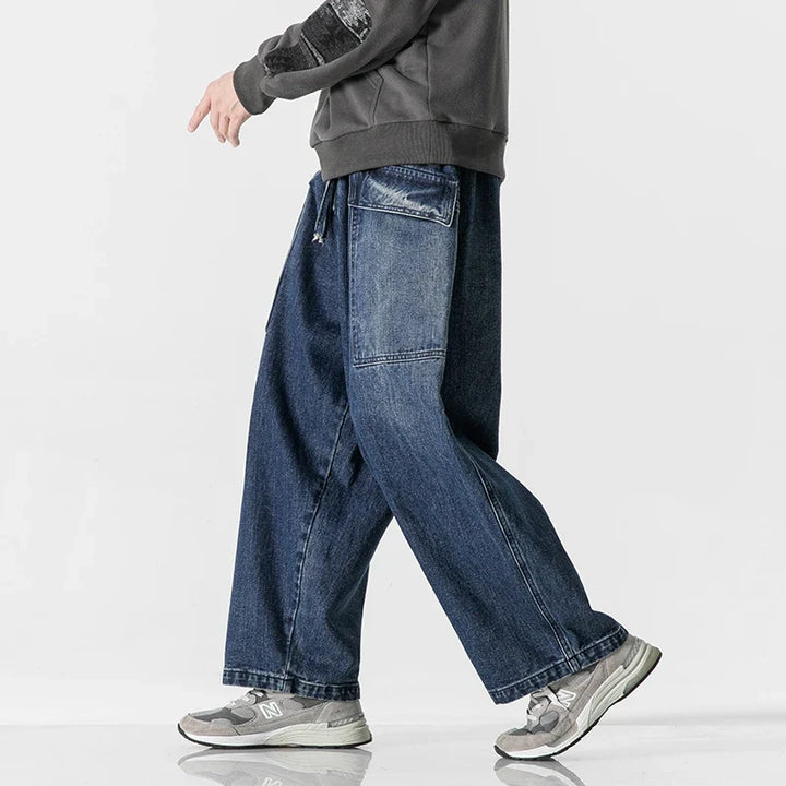 Men's Wide-Leg Relaxed Fit Denim Jeans