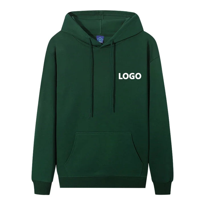 Men's Personalized 60% Cotton Long Sleeve Hoodie Sweatshirt