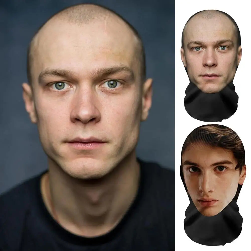 Halloween's 3D Printed Funny Full Face Mask for Costumes