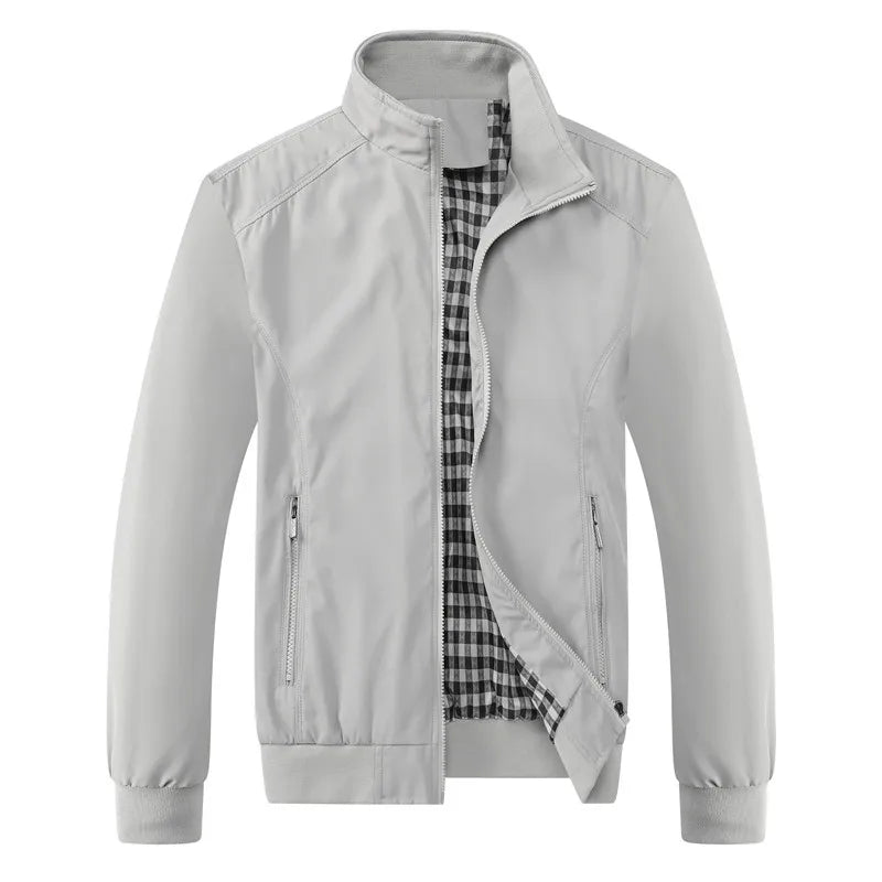Men's Casual Solid Slim Fit Coat for Autumn and Winter