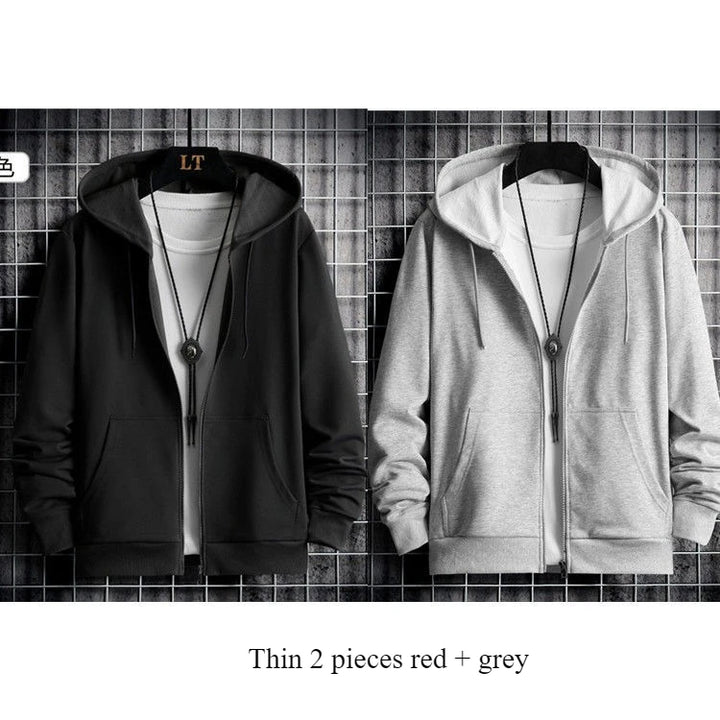 Men's Winter Windproof Hoodie - Sherpa Lined Thermal Zip Up Sweatshirt