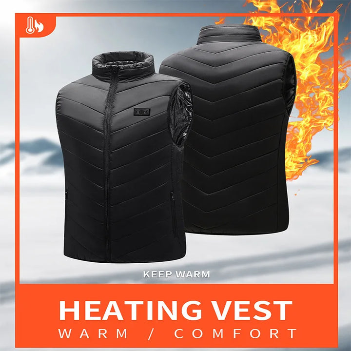 Men's 21-Zone Electric Heated Vest for Winter Sports and Camping