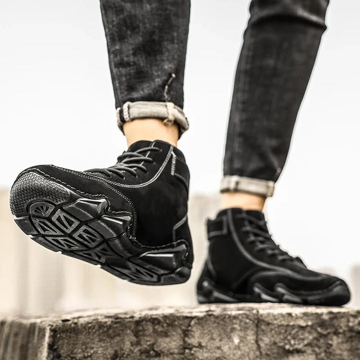 Men's Waterproof Leather Shoes for All-Weather Comfort