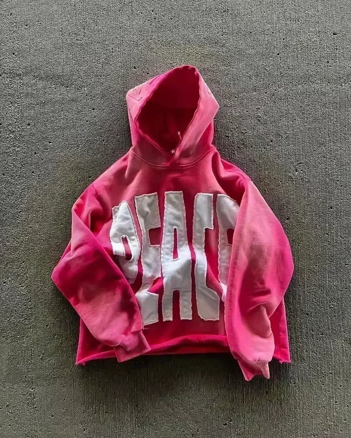 Women's Y2K Hip Hop Trend Zipper Hoodie Casual Vintage Sweatshirt