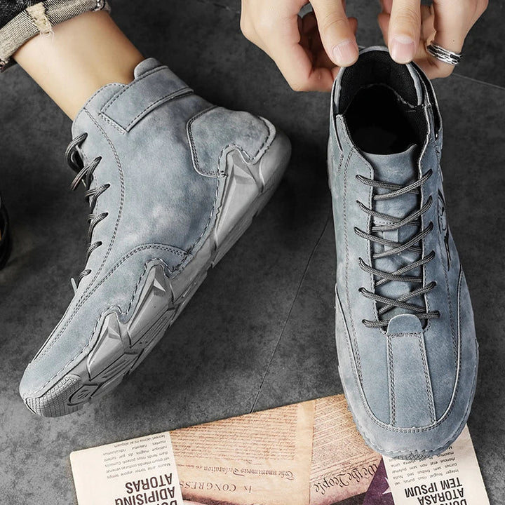 Men's Waterproof Leather Shoes for All-Weather Comfort