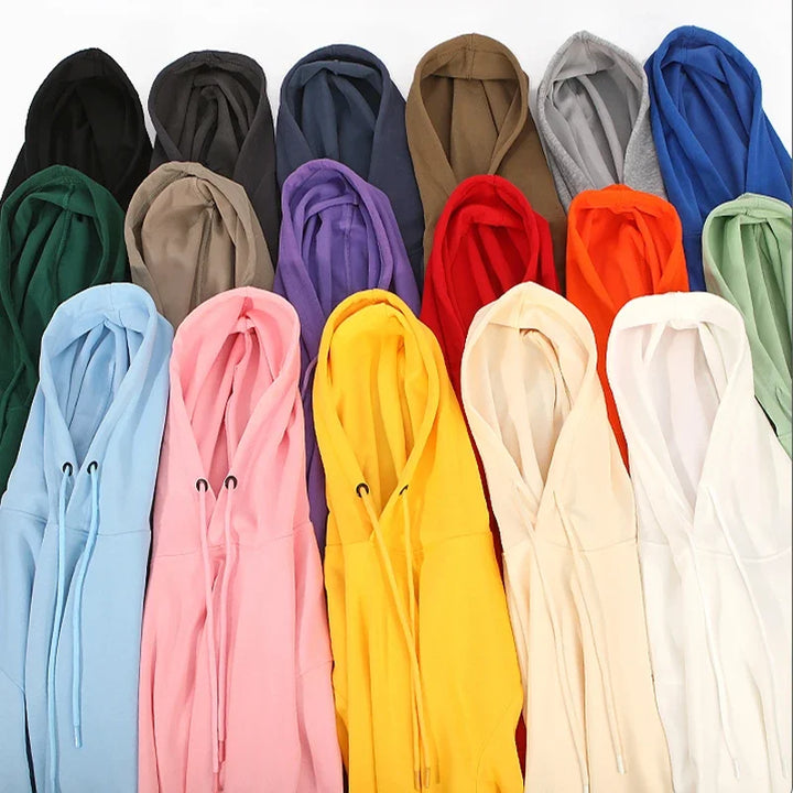 Men's Personalized 60% Cotton Long Sleeve Hoodie Sweatshirt