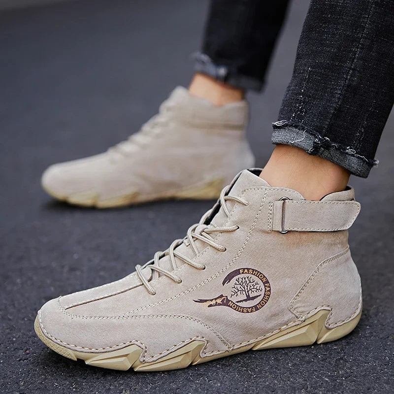 Men's Waterproof Leather Shoes for All-Weather Comfort