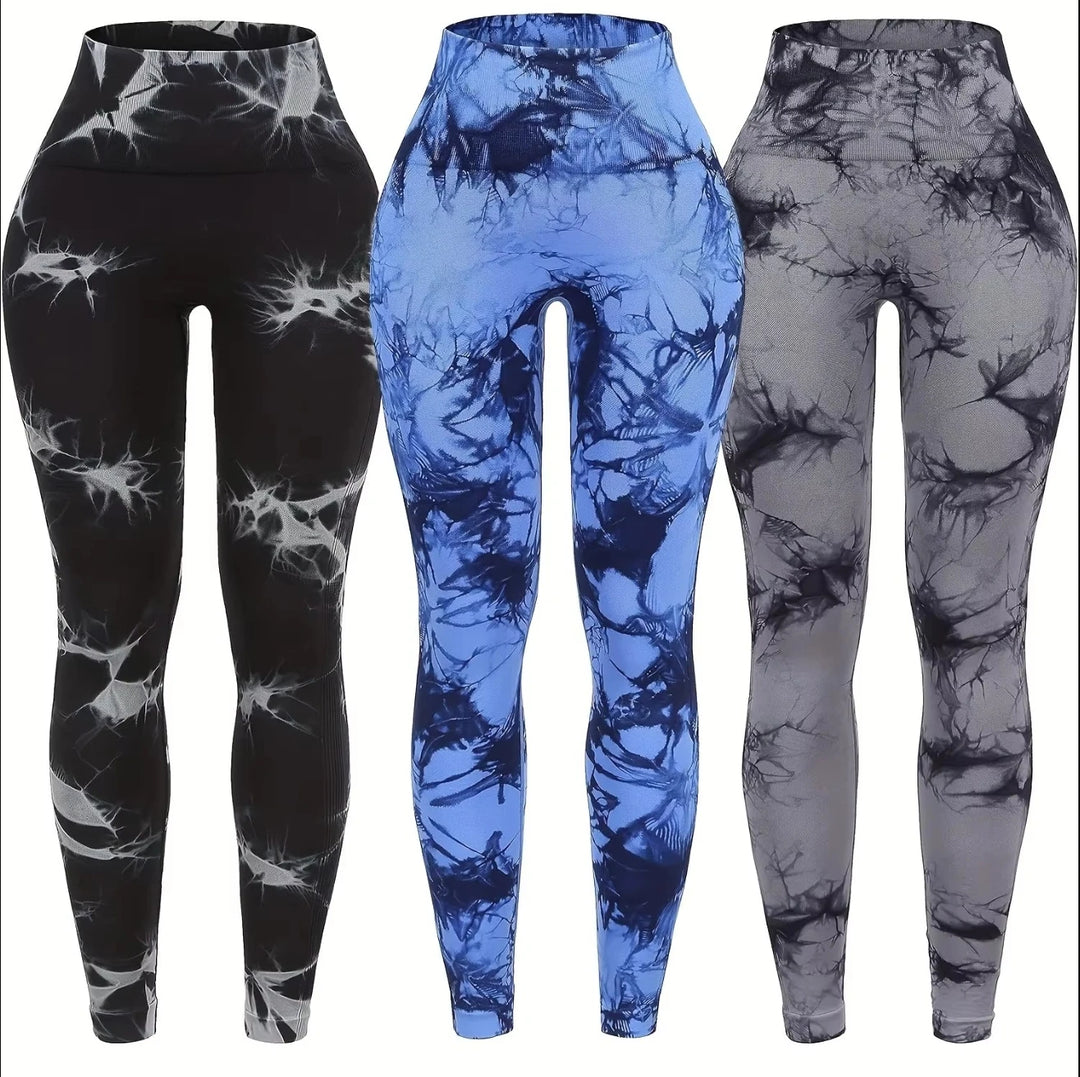 Women's High Waist Seamless Yoga Pants, Push Up Sports Leggings