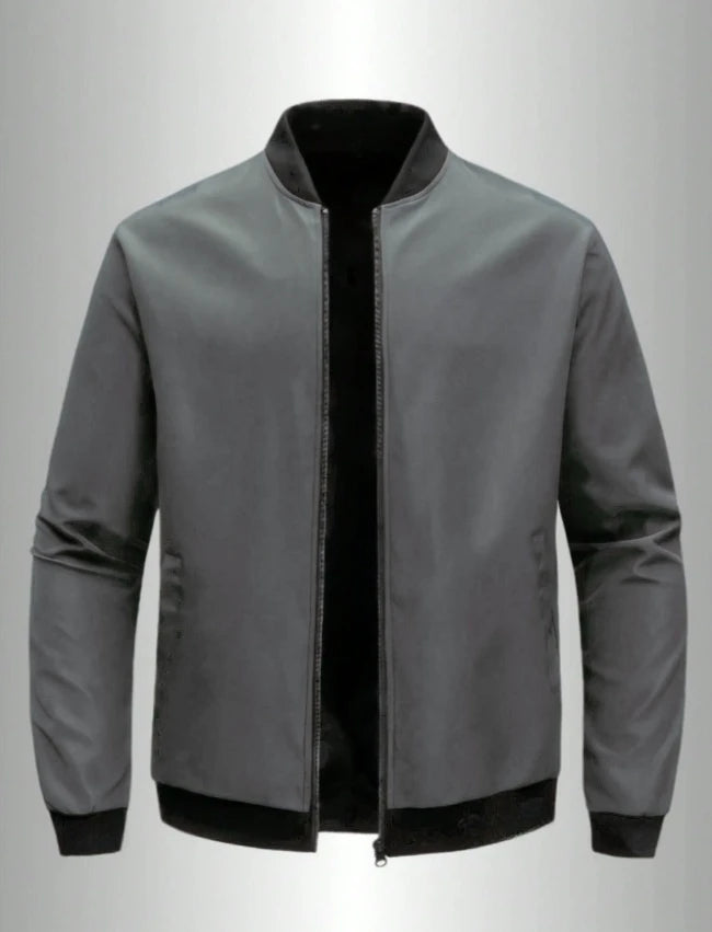 Men's Casual Thin Solid Color Collar Coat
