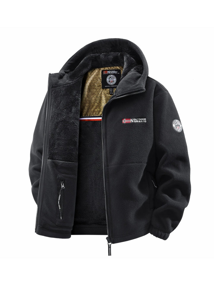 Men's versatile hooded Coat for autumn and winter outdoor wear