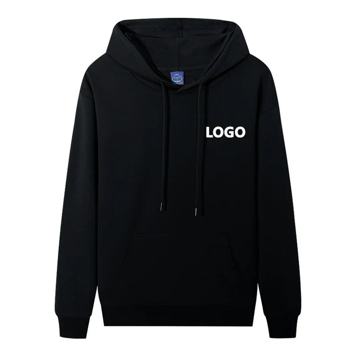 Men's Personalized 60% Cotton Long Sleeve Hoodie Sweatshirt