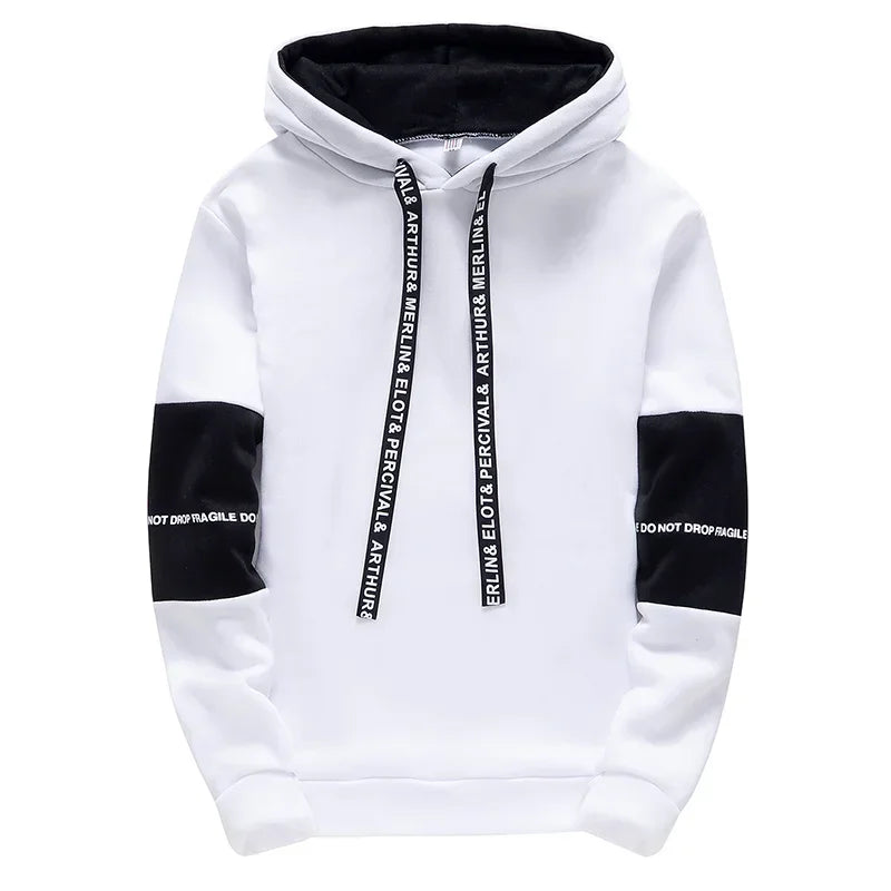Men's Long Sleeve Casual Printed Hoodies - Spring Hip Hop Pullover