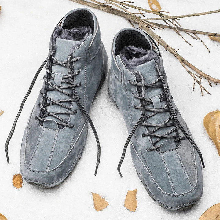 Men's Waterproof Leather Shoes for All-Weather Comfort