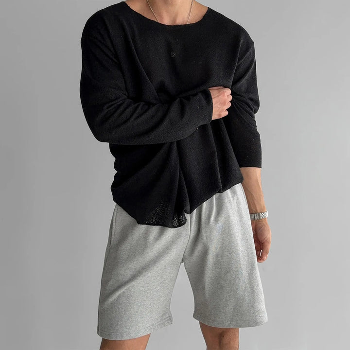 Men's Lightweight Breathable Knit Shirt for Comfortable Wear