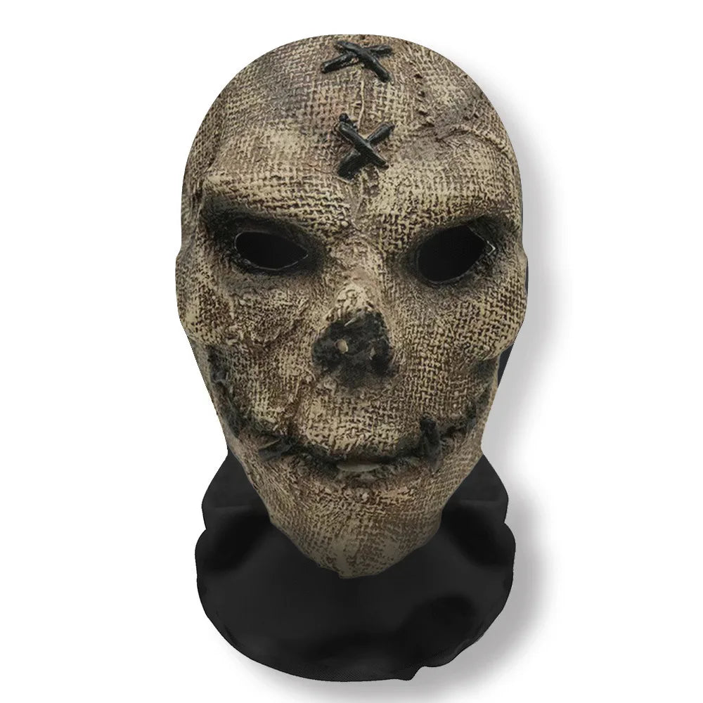Halloween's 3D Ghost Face Mask Costumes, Stretch Mesh Full Skull Headgear