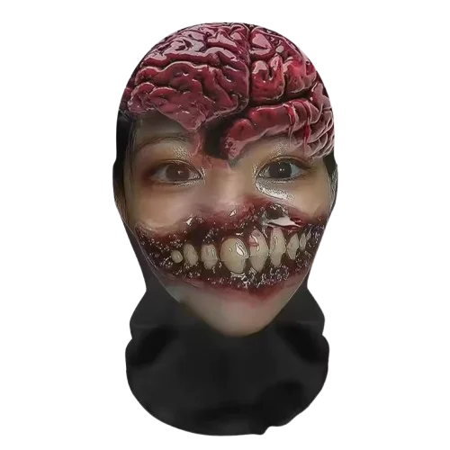 Halloween's Fun Costume Wig and Mask Set for Creative Headwear