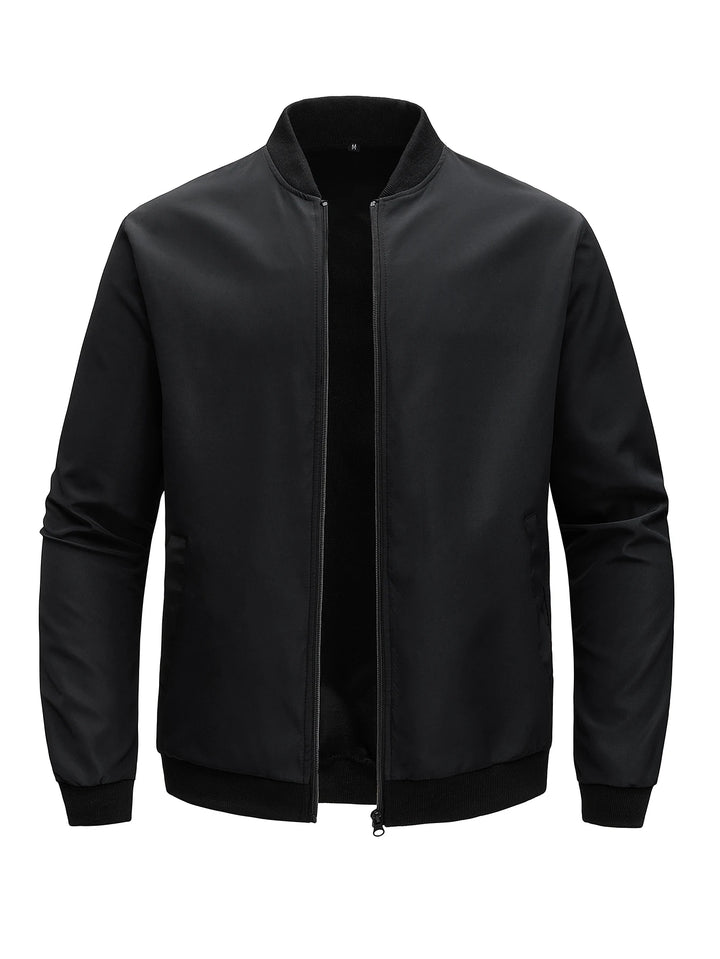 Men's Casual Thin Solid Color Collar Coat