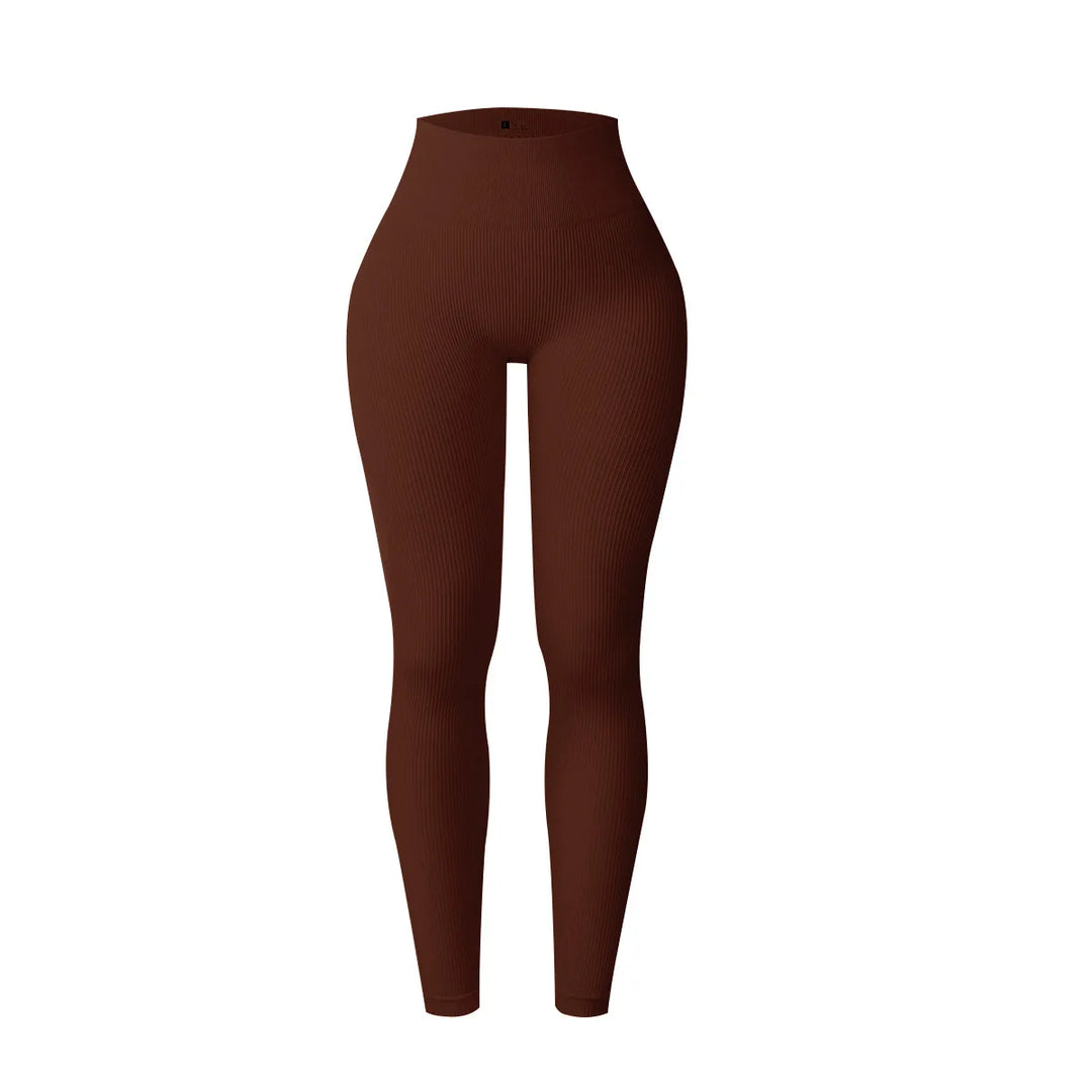 Women's High-Waisted Seamless Yoga Leggings for Fitness and Running