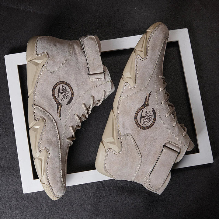 Men's Waterproof Leather Shoes for All-Weather Comfort