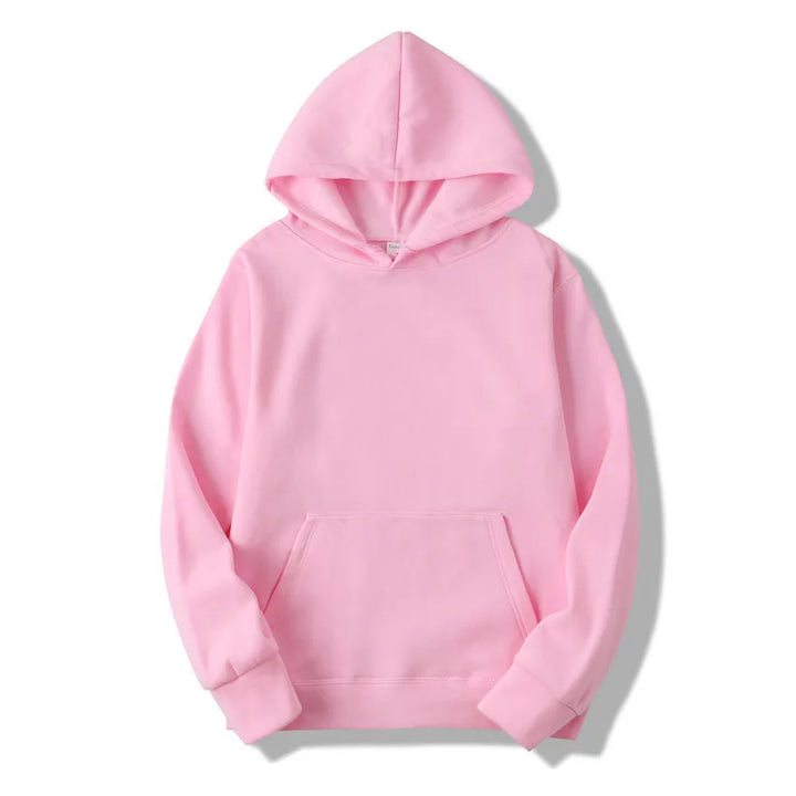 Men's Casual Solid Color Hoodie for Spring and Autumn Wear