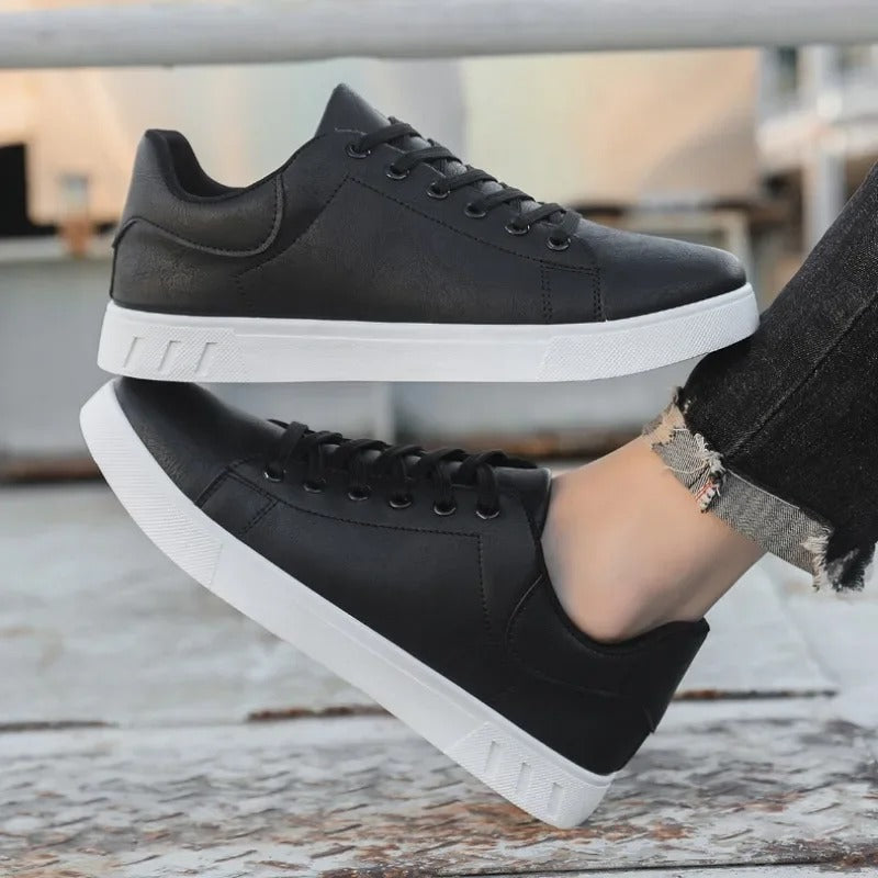 Men's Classic Leather Look Sneakers