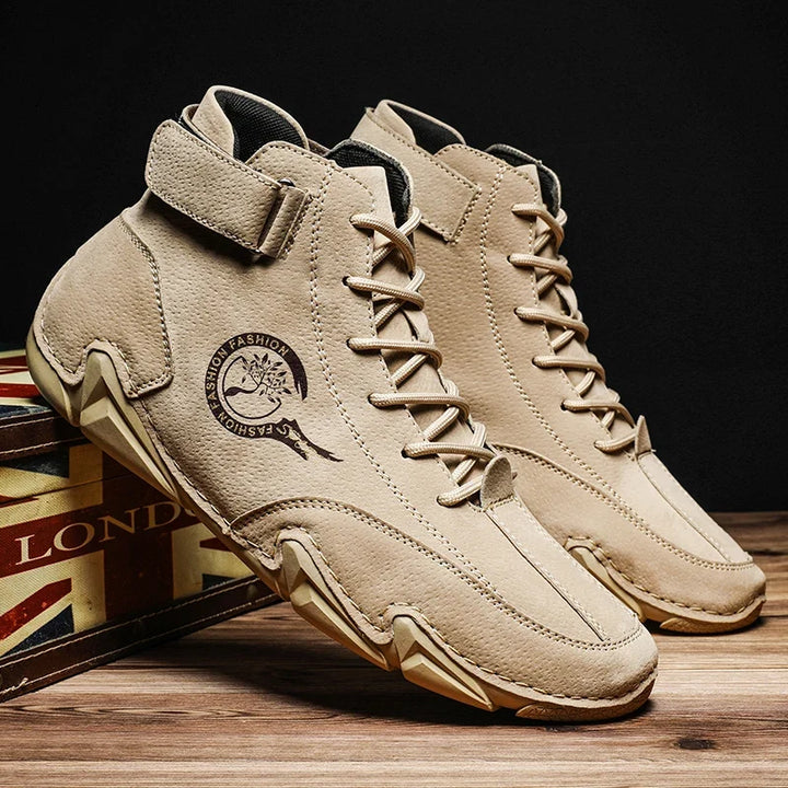 Men's Waterproof Leather Shoes for All-Weather Comfort