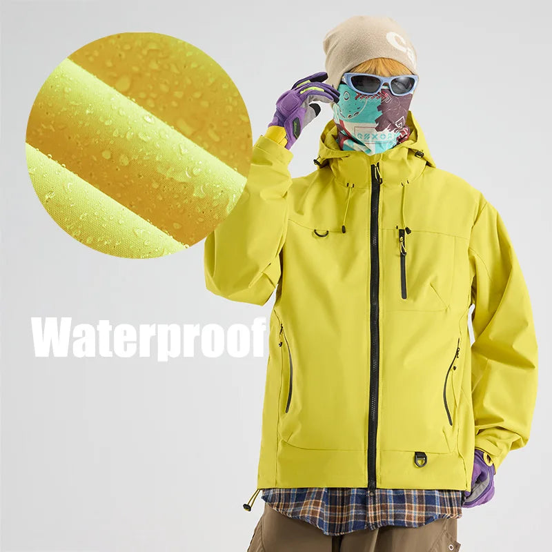 Men's Waterproof Hiking Coat - Windbreaker for Outdoor Activities