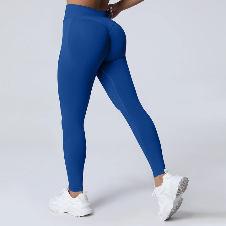 Women's Push-Up Low-Rise Seamless Yoga Leggings Pants for Gym Fitness