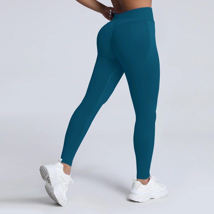 Women's Push-Up Low-Rise Seamless Yoga Leggings Pants for Gym Fitness