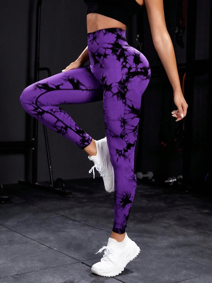 Women's High Waist Seamless Yoga Pants, Push Up Sports Leggings