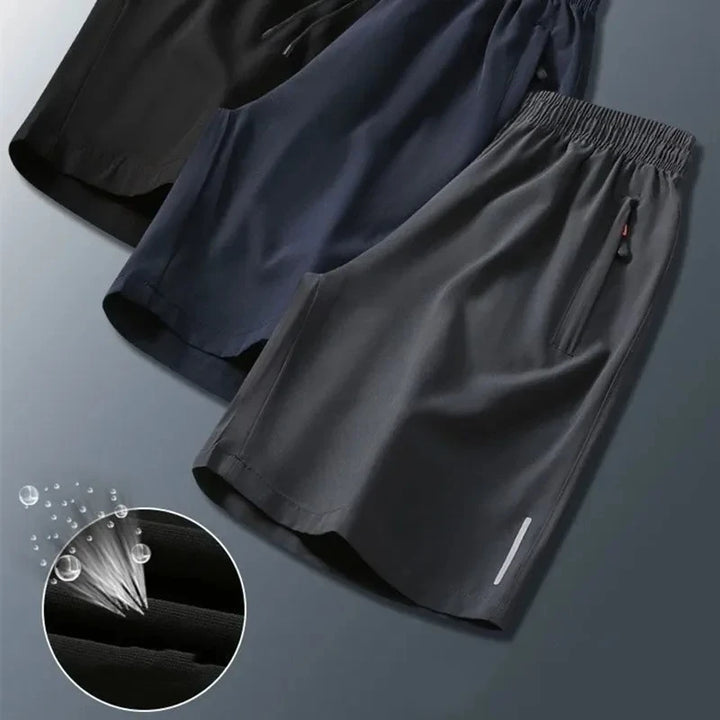 Men's Summer Quick-Dry Ice Silk Sports Shorts for Gym and Beach