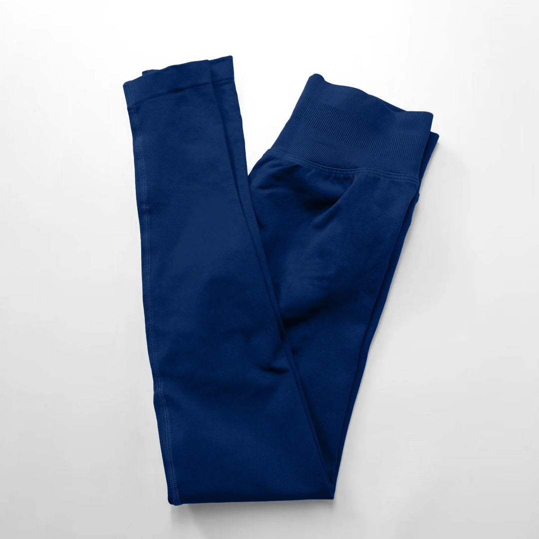 Women's Seamless Yoga Leggings with Low Rib Waistband for Fitness