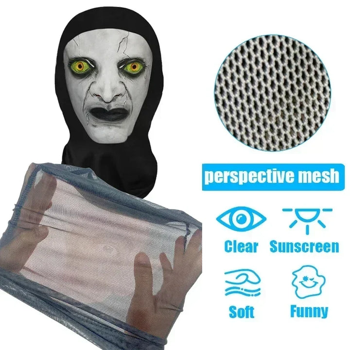 Halloween's Fun Costume Wig and Mask Set for Creative Headwear