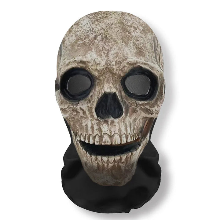 Halloween's 3D Ghost Face Mask Costumes, Stretch Mesh Full Skull Headgear