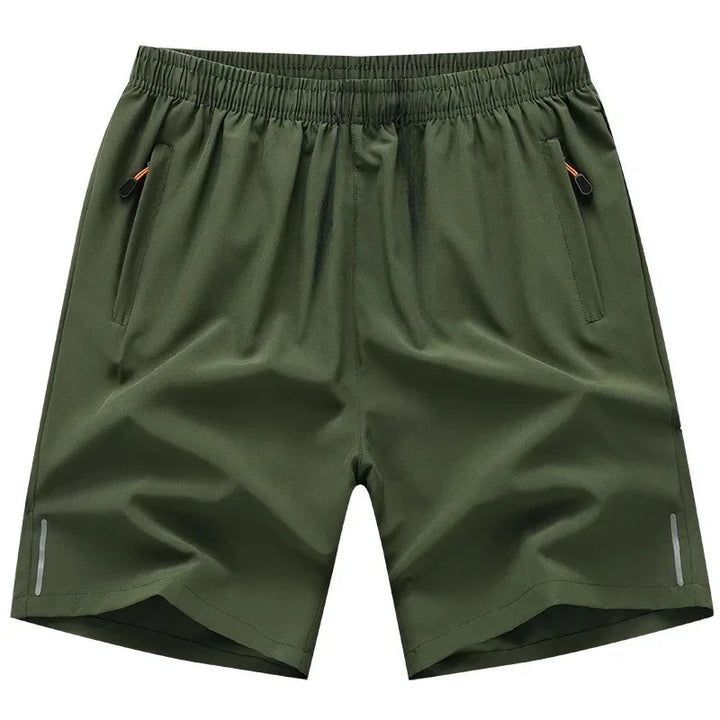 Men's Summer Quick-Dry Ice Silk Sports Shorts for Gym and Beach