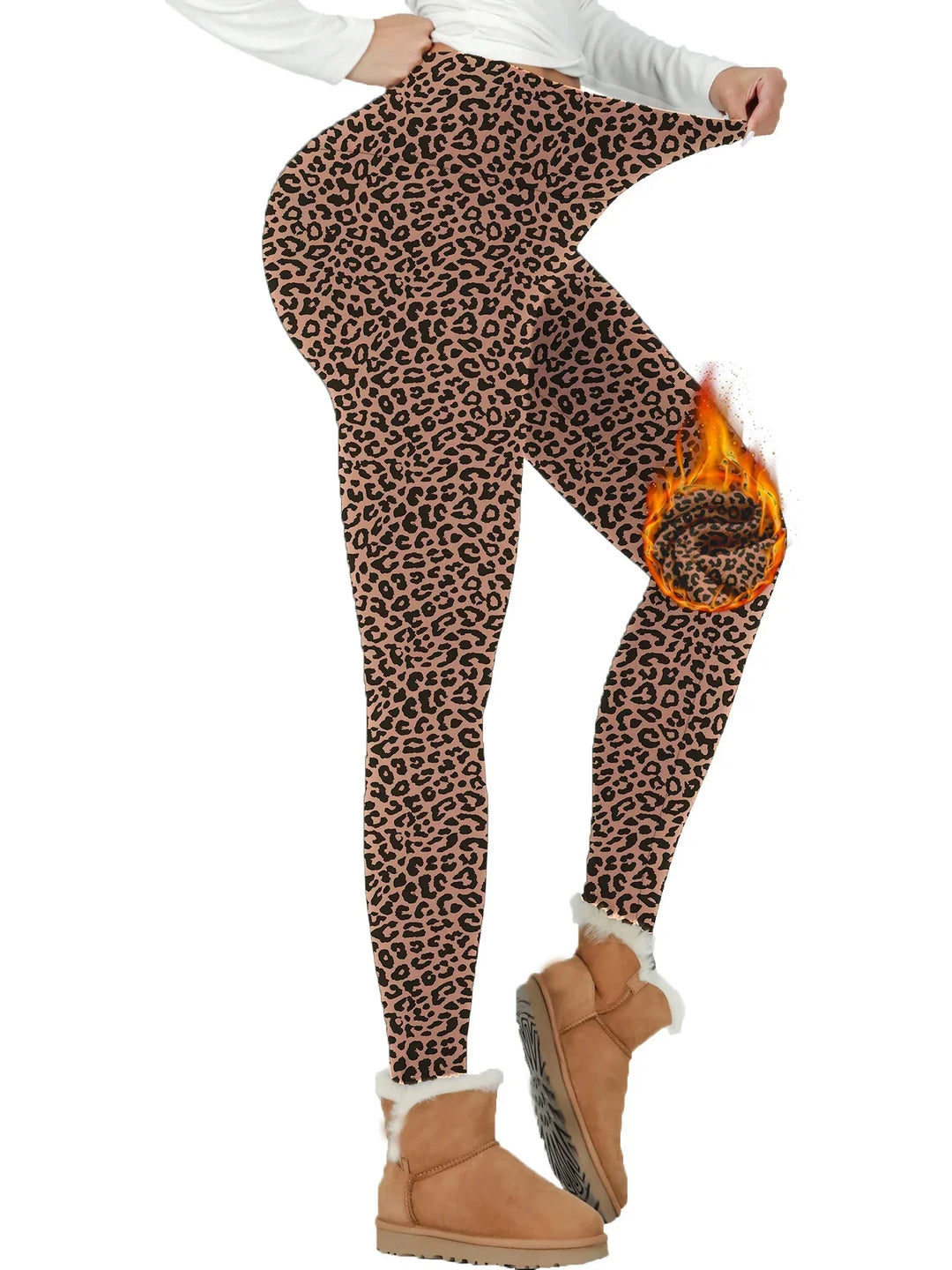 Women's High-Waisted Thermal Fleece Yoga Leggings